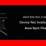 Scan Devices No Device Asus 2